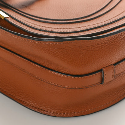 Chloe Calfskin Medium Marcie Round Crossbody Bag Tan 8 of 8