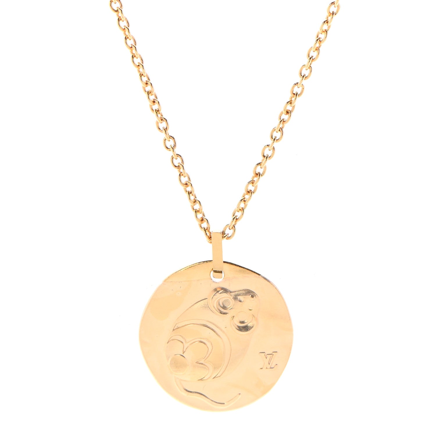 Louis Vuitton Sky Zodiac Necklace Gold 7 of 8