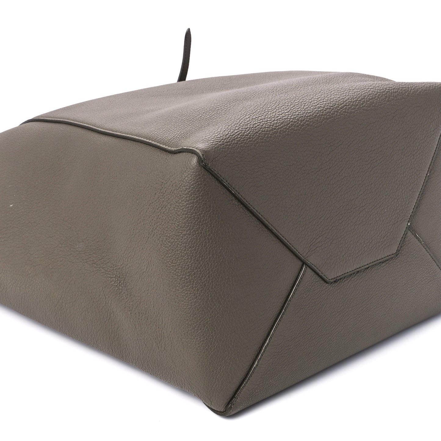 Soft Grained Calfskin Medium Belt Cabas Phantom Taupe