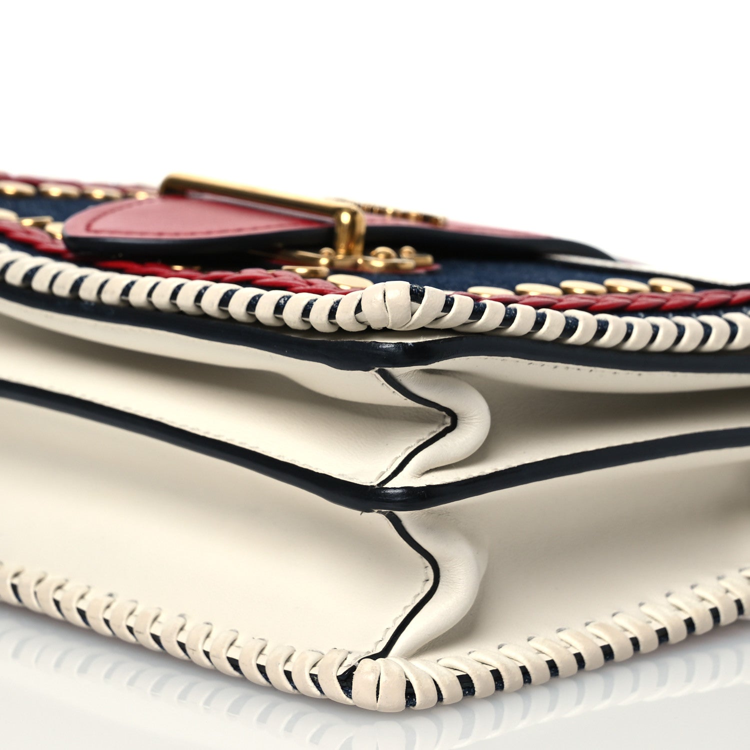 Prada City Calf Denim Cahier Bag Blue Fuoco 10 of 16