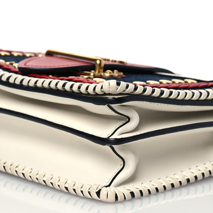 Prada City Calf Denim Cahier Bag Blue Fuoco 10 of 16