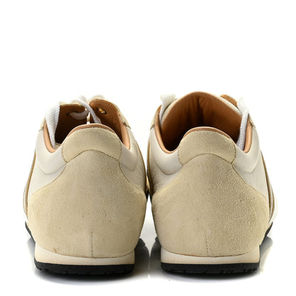 Hermes Calfskin Suede Goatskin Womens Tie Break Sneakers 37.5 5 of 8