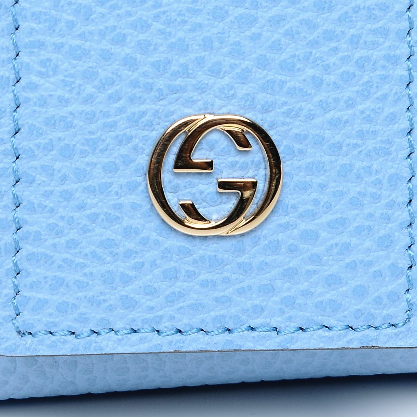 Dollar Calfskin Small Swing Tote Mineral Blue