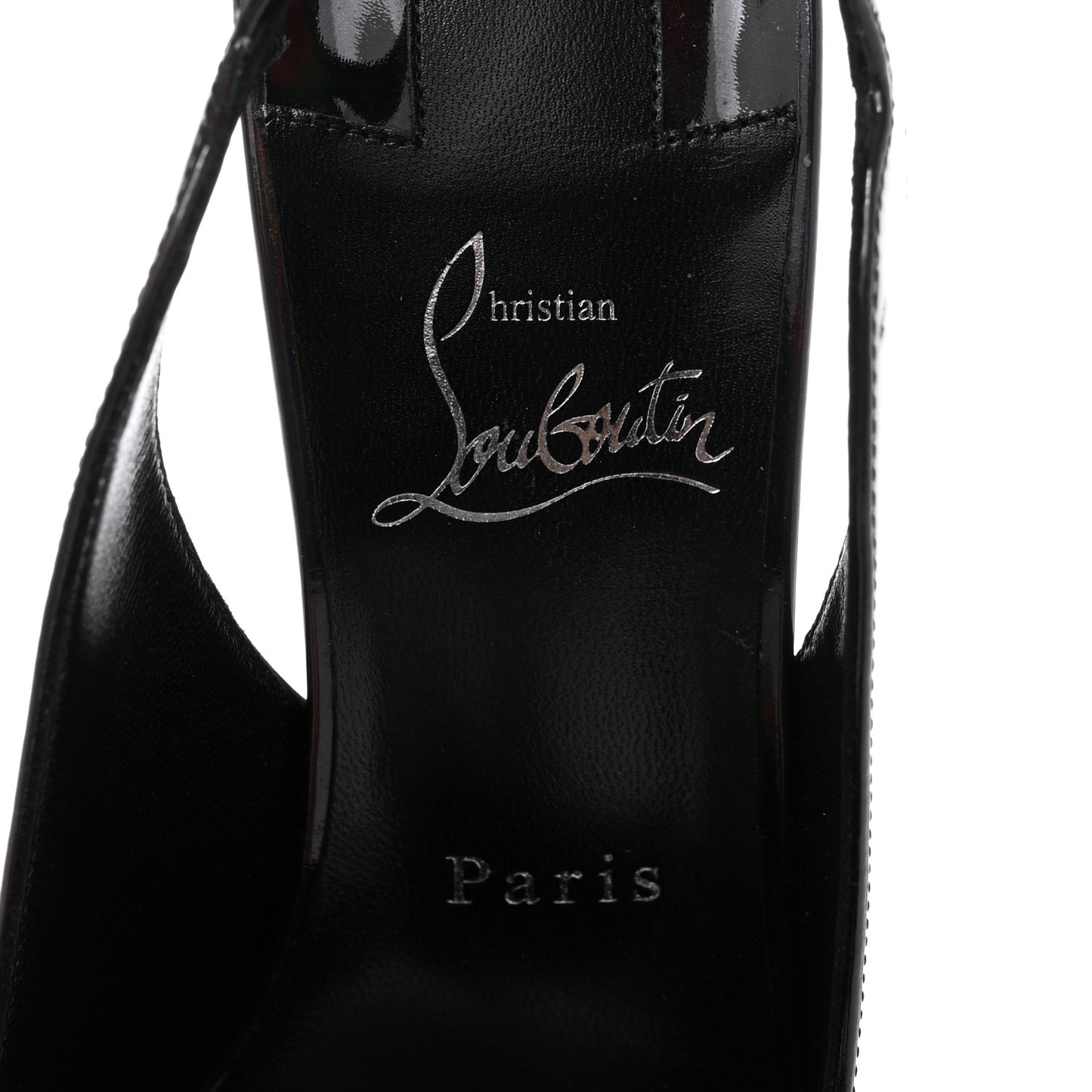 Metallic Patent Psychic Hot Chick Slingback 100 Pumps 39.5 Black