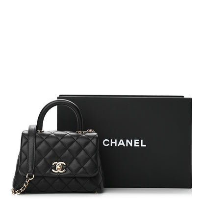 Chanel Caviar Quilted Extra Mini Coco Handle Flap Black 12 of 12