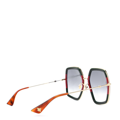 Gucci Square Frame Web GG0106S Sunglasses Tortoise 4 of 8