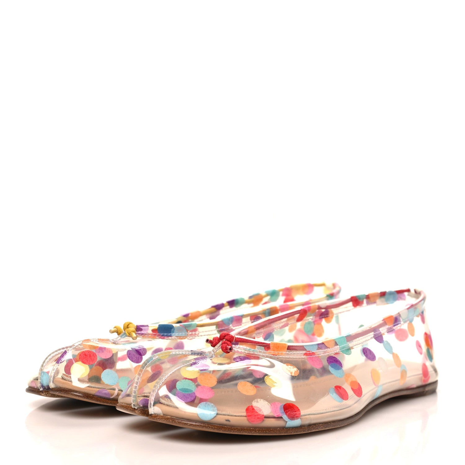 Maison Margiela PVC Confetti Printed Tabi Ballerina Flats 39 Multicolor 4 of 8