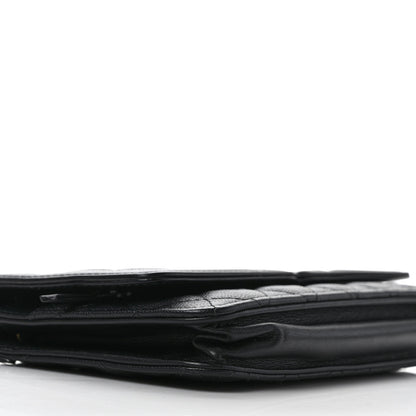 Chanel Caviar Quilted CC Filigree Wallet On Chain WOC Black 8 of 9