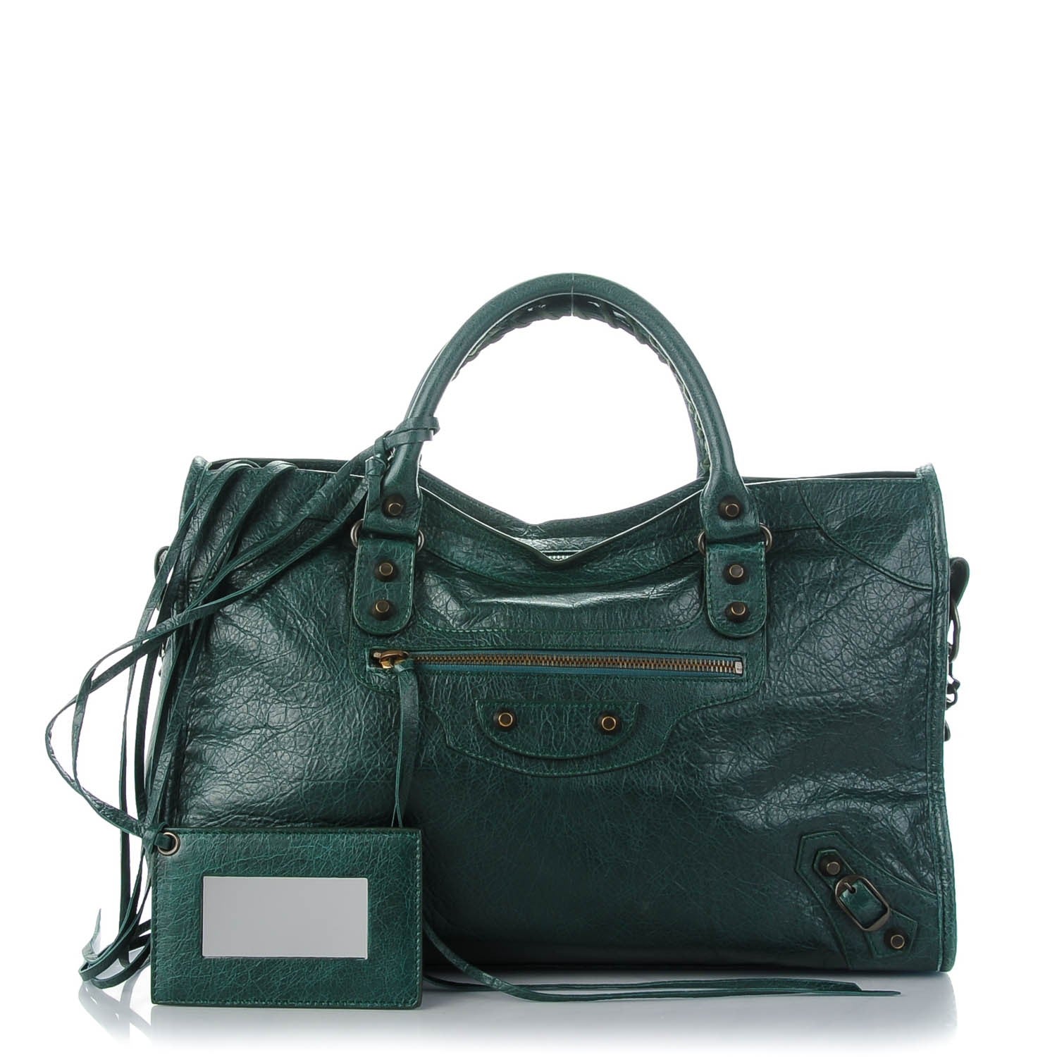 Balenciaga Agneau Classic Hardware City Poker Fonce 1 of 7