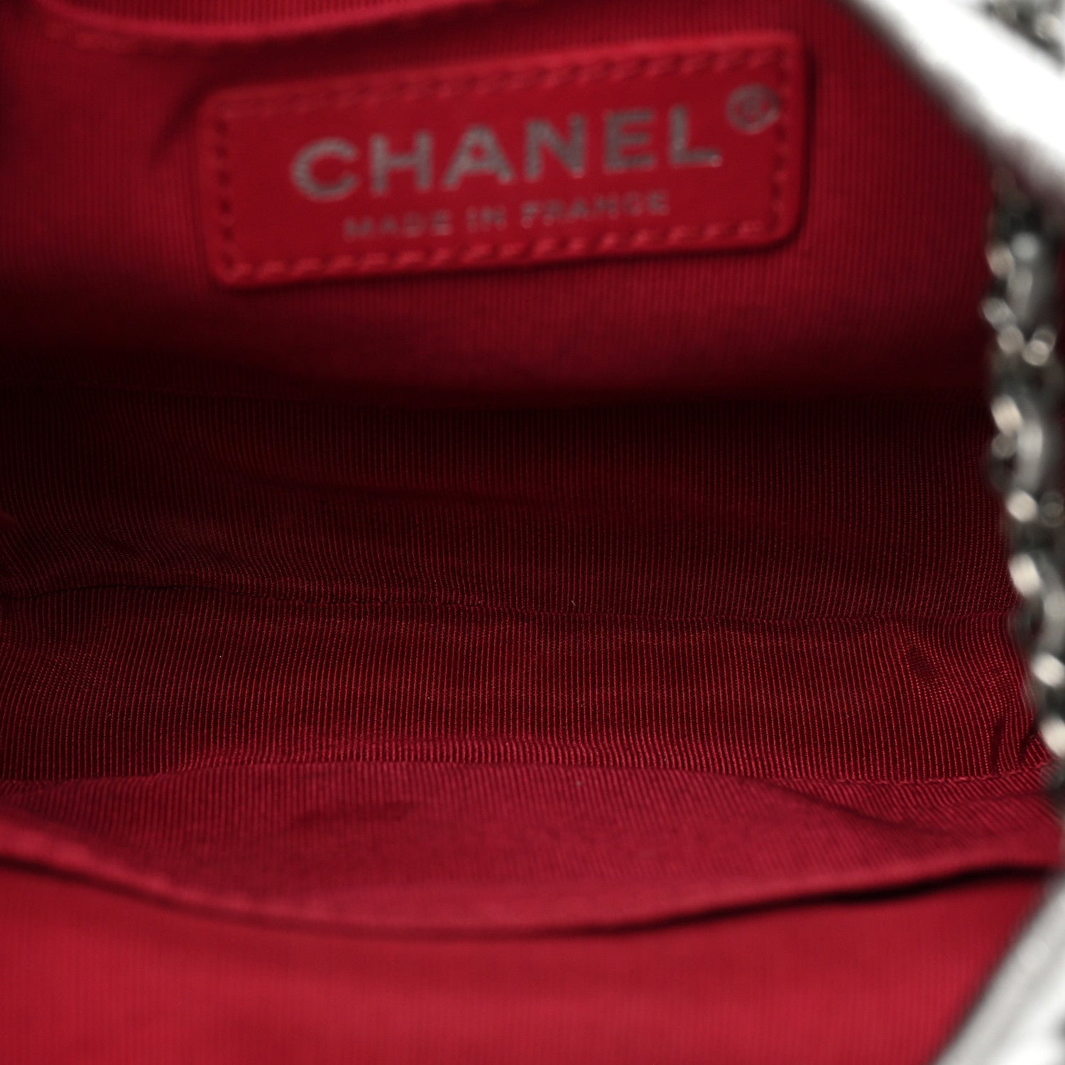 Chanel Metallic Aged Calfskin Quilted Small Gabrielle Bucket Silver 5 of 8