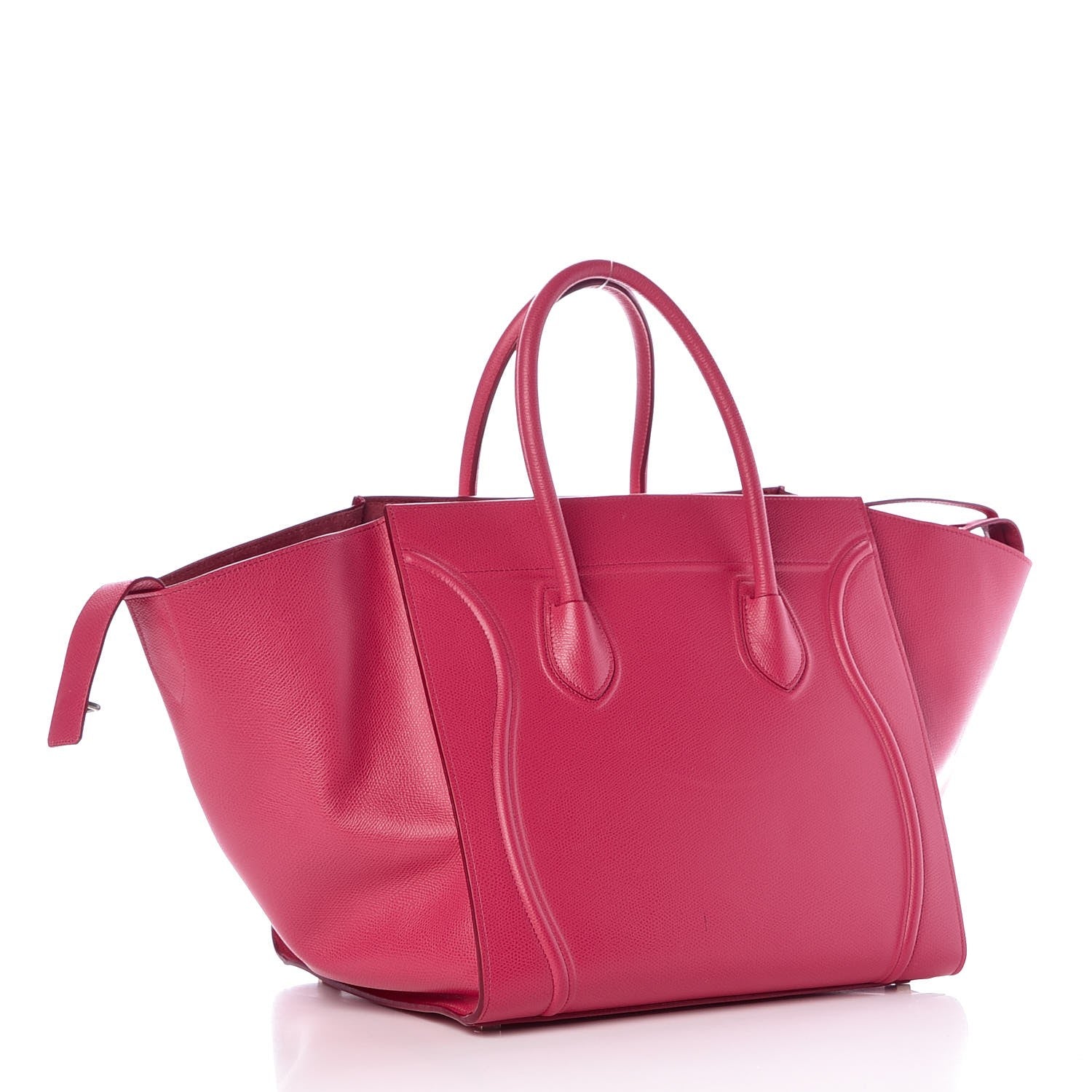 Celine Grained Calfskin Medium Phantom Luggage Fuchsia 2 of 11