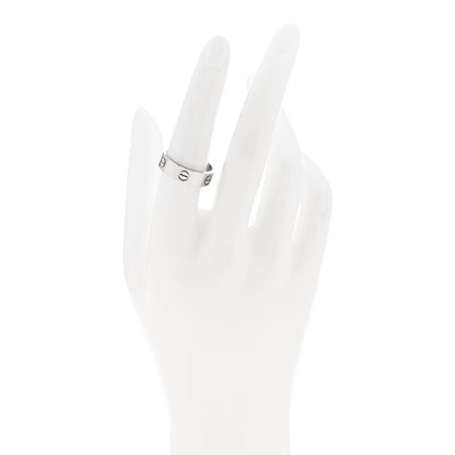 Cartier 18K White Gold 5.5mm LOVE Ring 55 7.25 2 of 5