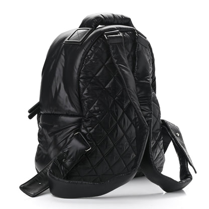 Chanel Nylon Quilted Coco Cocoon Backpack Black 2 of 9