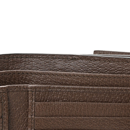 Gucci GG Supreme Monogram Web Ophidia French Flap Wallet Beige New Acero 9 of 12