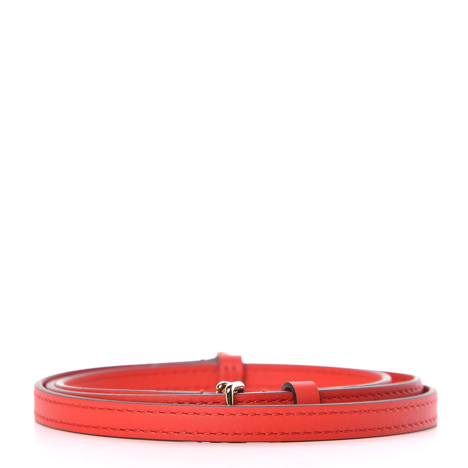 Louis Vuitton Calfskin Adjustable 16mm Shoulder Strap Coquelicot 2 of 3