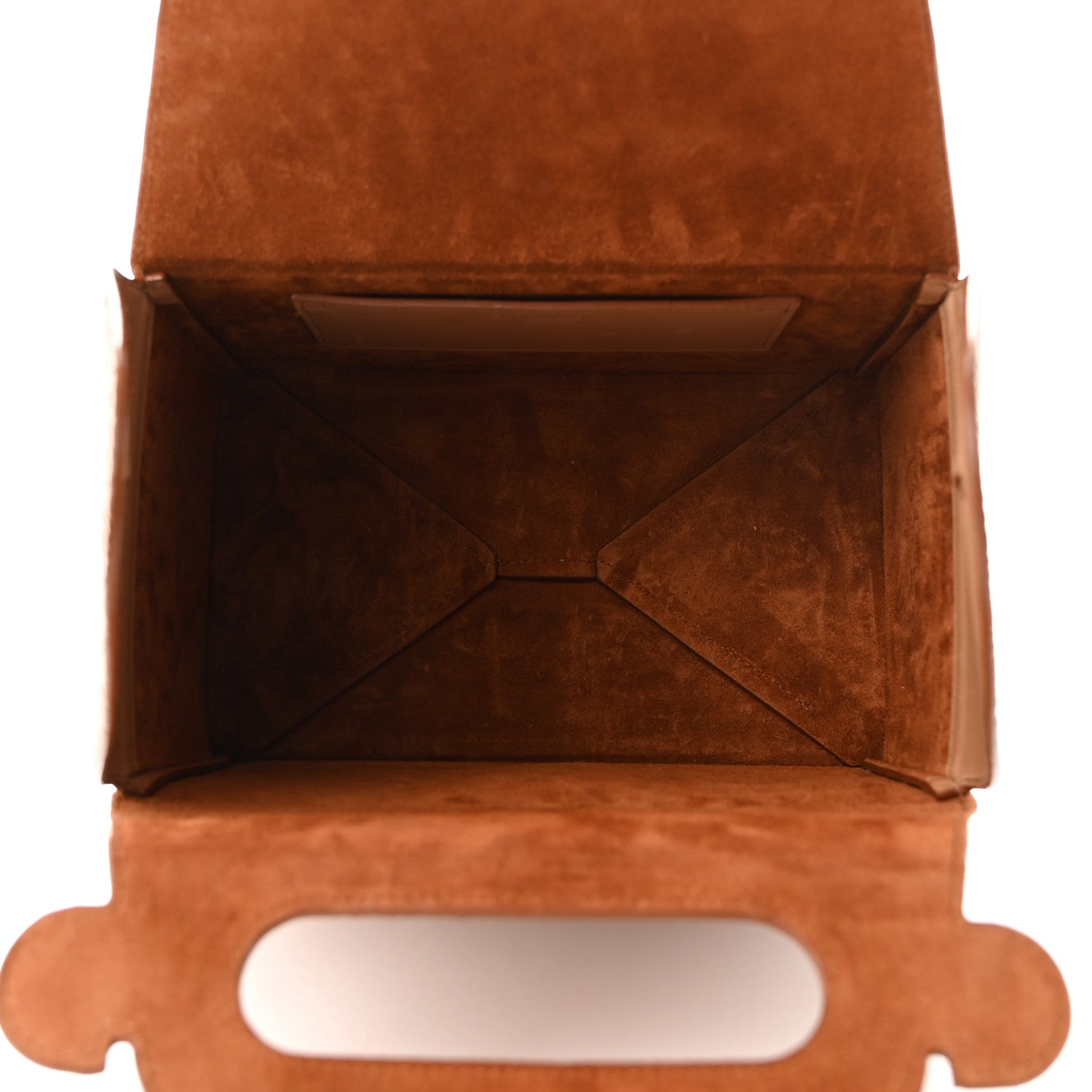 Saint Laurent Calfskin Monogram Take Away Box Dusty Vintage Brown Gold 5 of 10