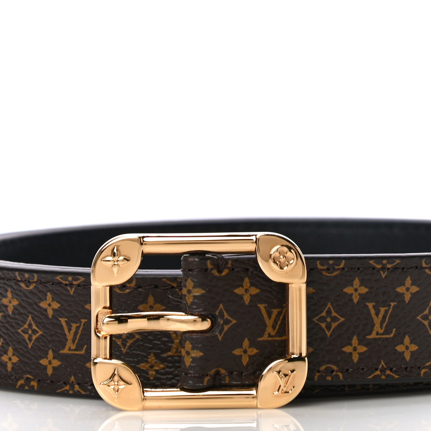 Monogram 25mm LV Malletier Belt 85 34