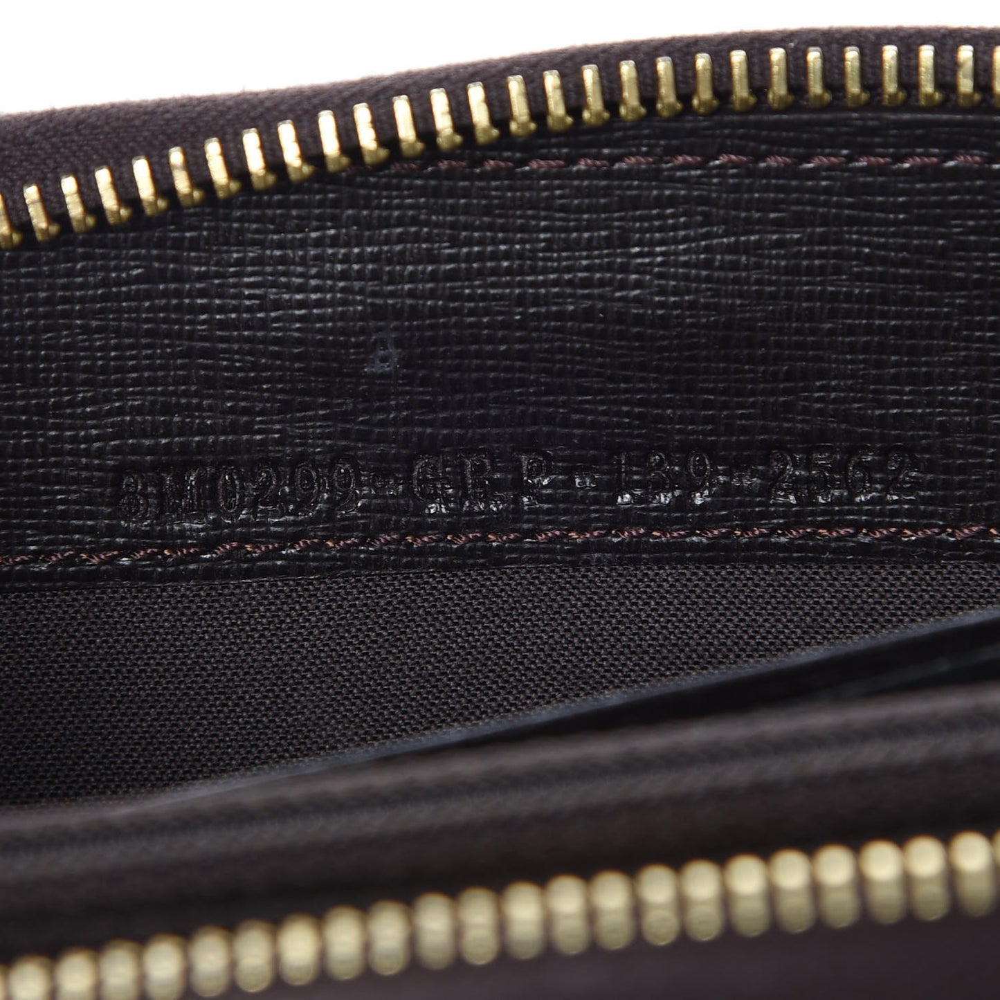 Zucca Spalmati Vitello Elite Zip Around Wallet Tobacco Ebano