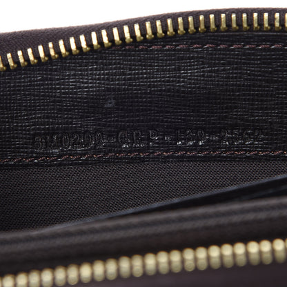 Fendi Zucca Spalmati Vitello Elite Zip Around Wallet Tobacco Ebano 7 of 7
