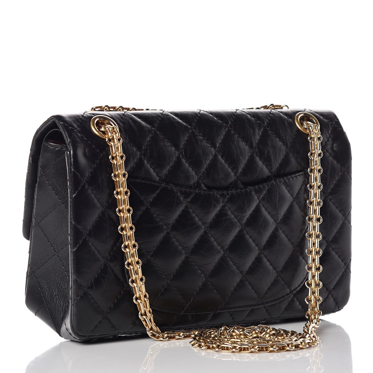Chanel Aged Calfskin Quilted 2.55 Reissue 225 Flap Black 3 of 13