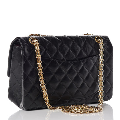 Chanel Aged Calfskin Quilted 2.55 Reissue 225 Flap Black 3 of 13