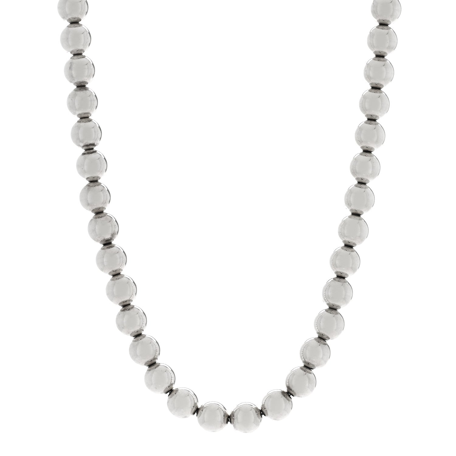 Tiffany Sterling Silver 10mm Hardwear Ball Necklace 1 of 4