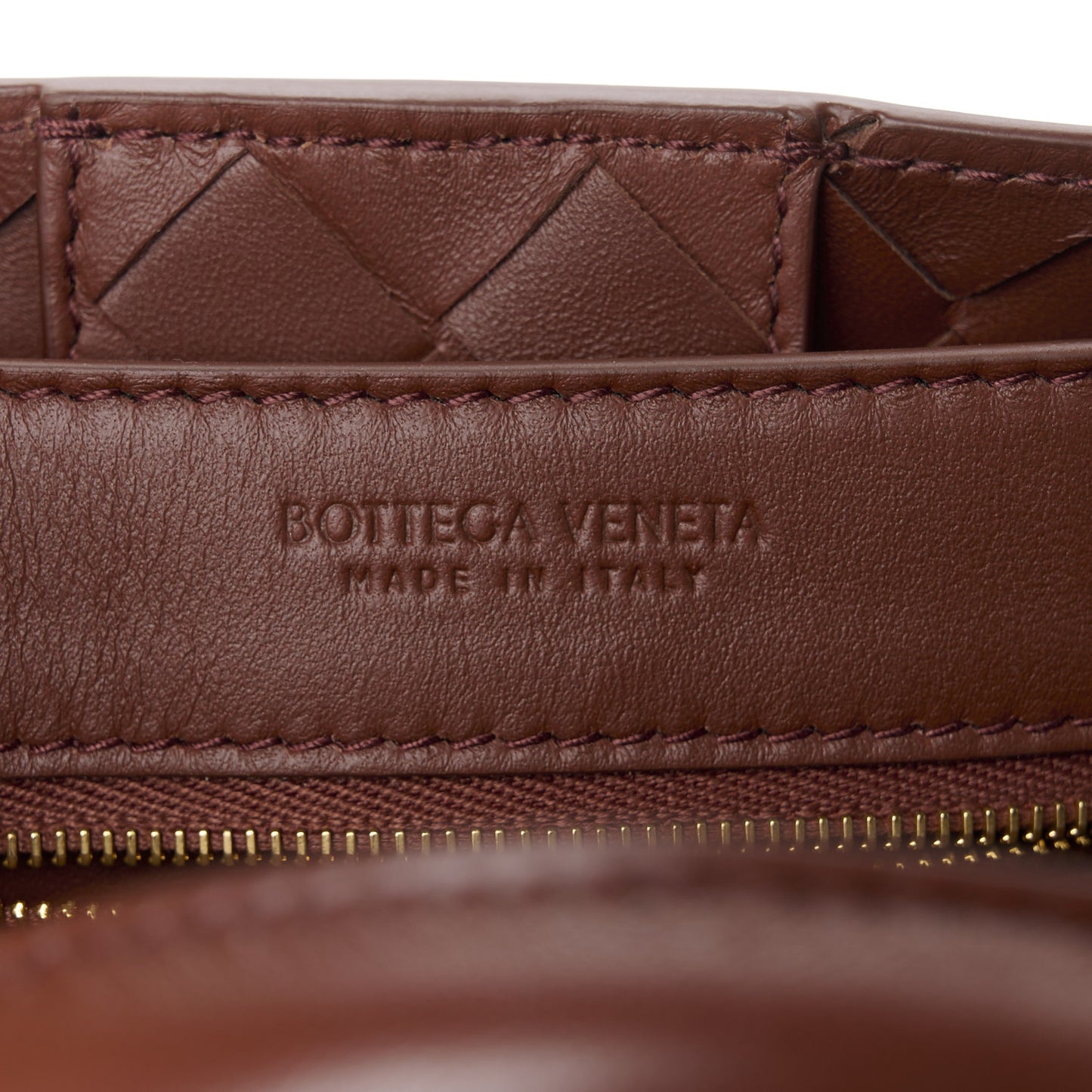 Nappa Intrecciato Small Andiamo Shoulder Bag Sapele