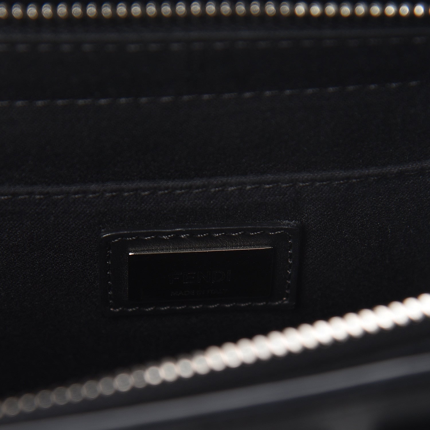 Fendi Vitello Demi Jour Studded Shoulder Bag Black 6 of 8