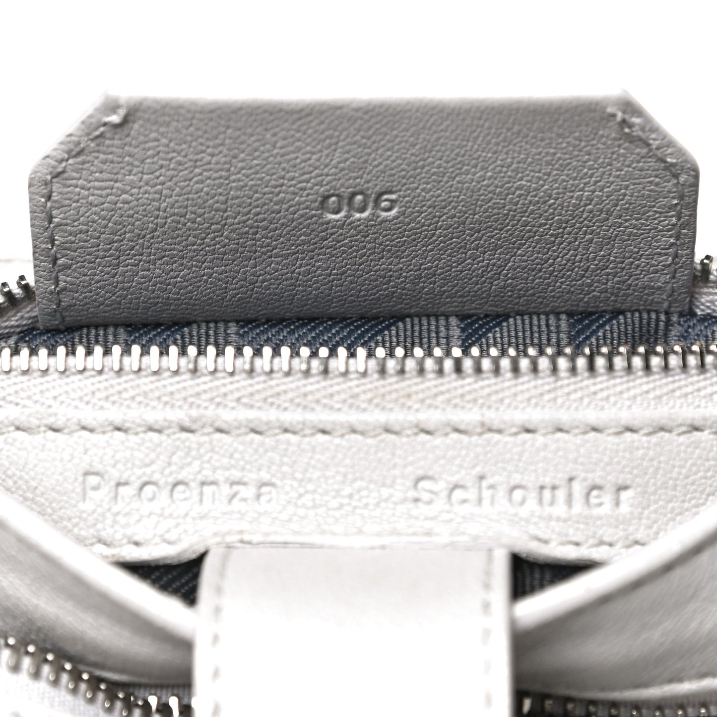 Lambskin Medium PS1 Satchel Pale Steel