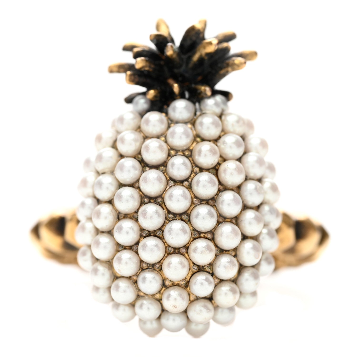 Gucci Pearl Pineapple Ring S Cream 1 of 6
