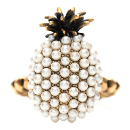 Gucci Pearl Pineapple Ring S Cream 1 of 6