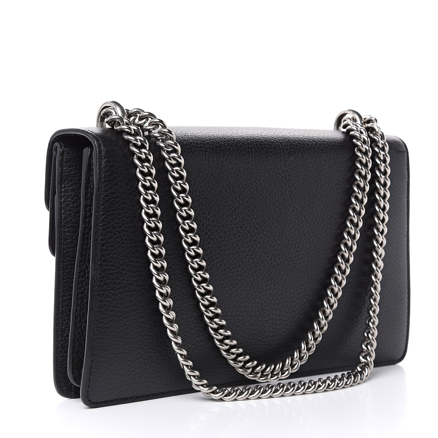 Gucci Pebbled Calfskin Small Dionysus Shoulder Bag Black 3 of 10
