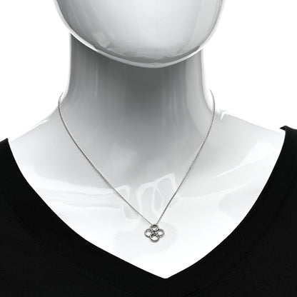 Tiffany Platinum Elsa Peretti Quadrifoglio Pendant Necklace 2 of 4