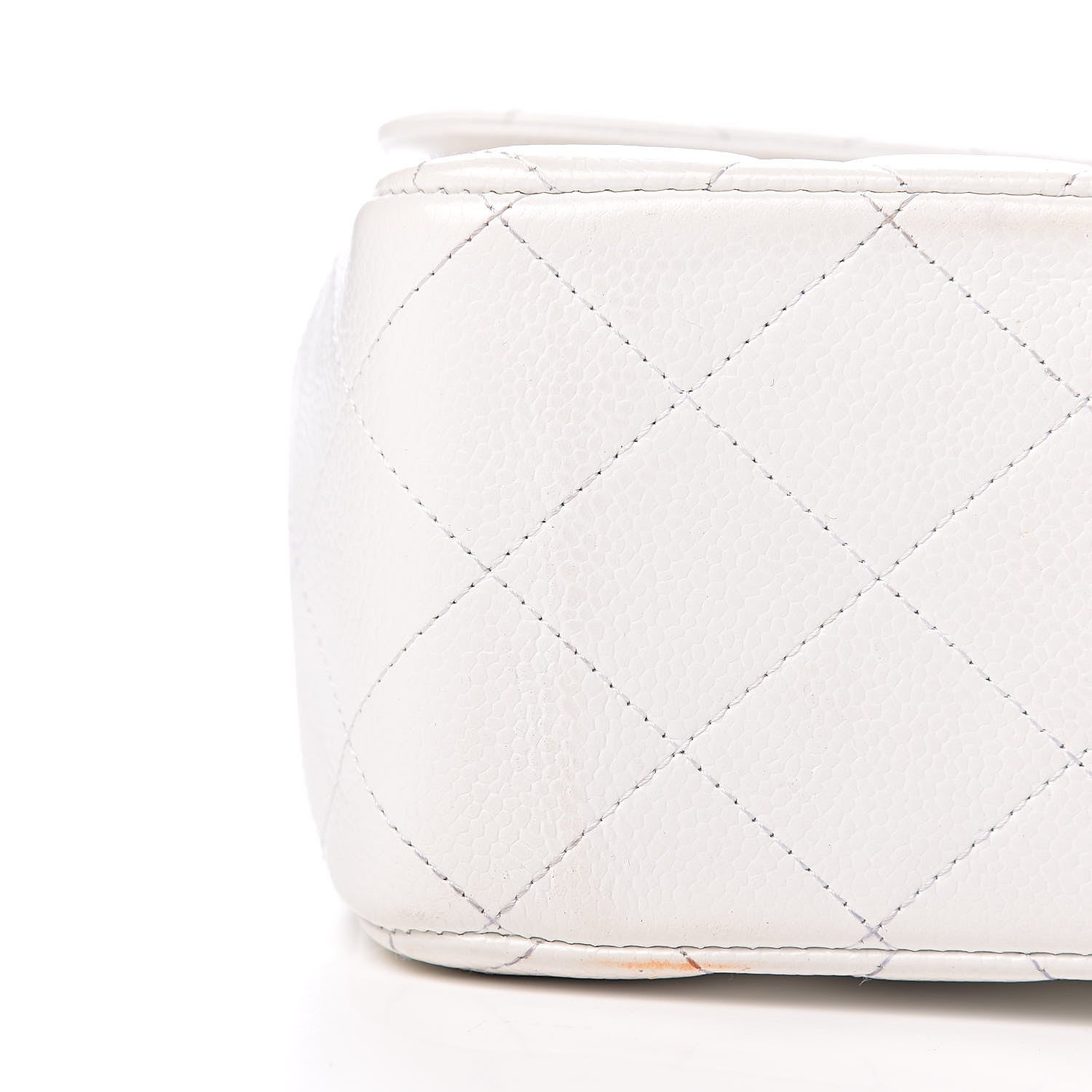 Chanel Caviar Quilted Jumbo Double Flap White 16 of 19