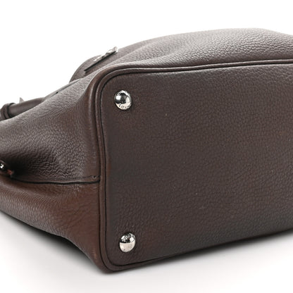 Prada Vitello Daino Small Double Bag Bruciato Rame 8 of 12