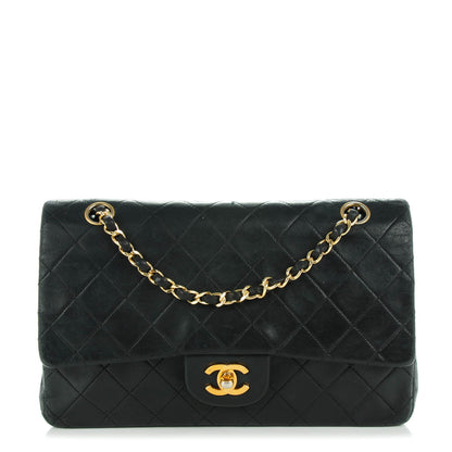 Chanel Lambskin Quilted Medium Double Flap Black 1 of 11