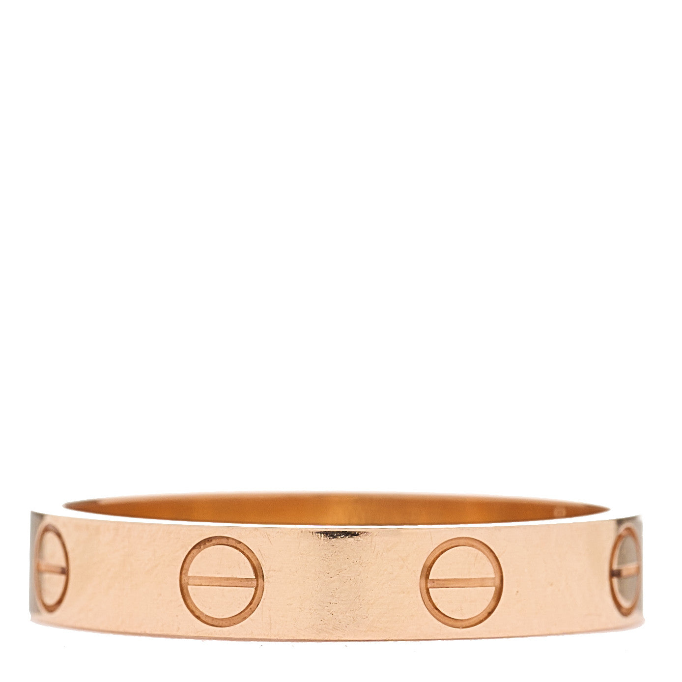 Cartier 18K Pink Gold 3.5mm LOVE Wedding Band Ring 56 7.5 3 of 4
