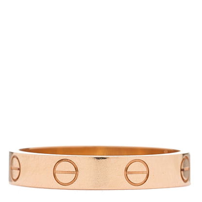 Cartier 18K Pink Gold 3.5mm LOVE Wedding Band Ring 56 7.5 3 of 4
