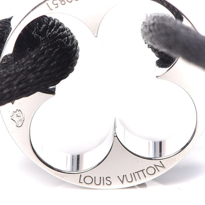 Louis Vuitton 18K White Gold Cord Empreinte Adjustable Bracelet Black 4 of 6