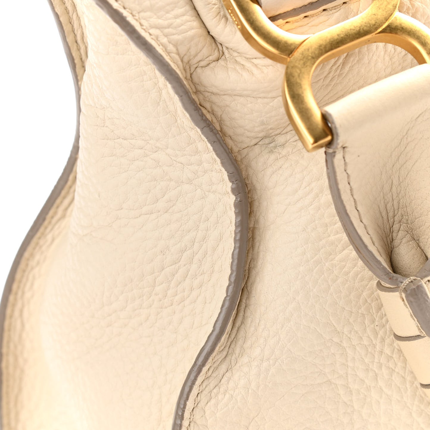 Calfskin Medium Marcie Satchel Cream