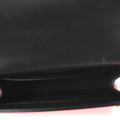 Saint Laurent Patent Grain de Poudre Small Monogram Kate Satchel Neon Pink 5 of 9