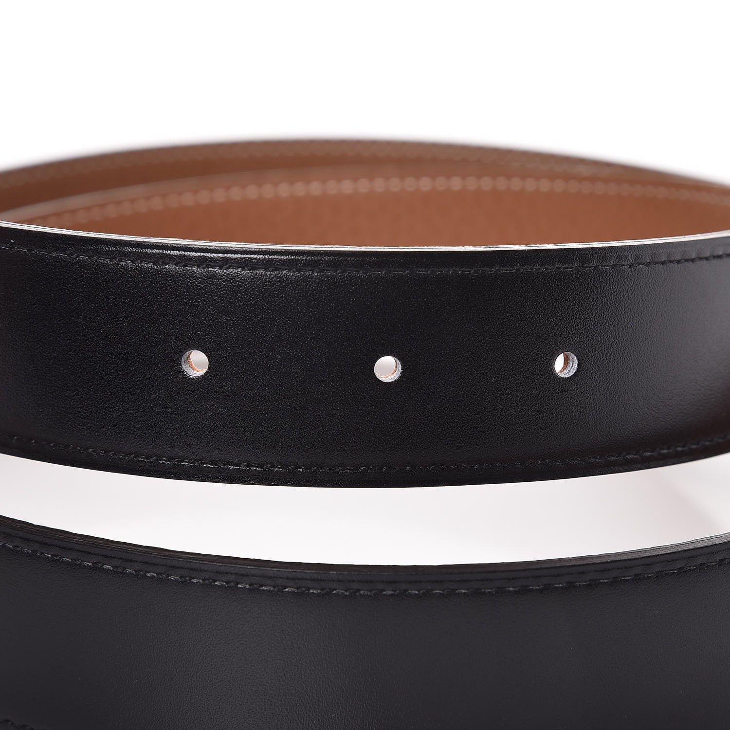 Hermes Box Togo 32mm H Belt 90 Black Gold 7 of 9