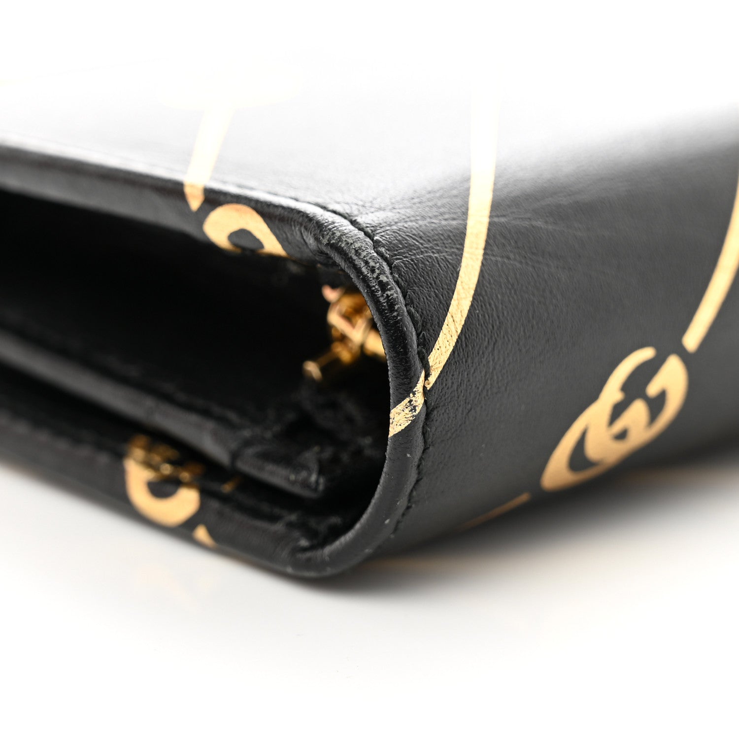 Gucci Calfskin Diagonal GG Card Case Black 11 of 11