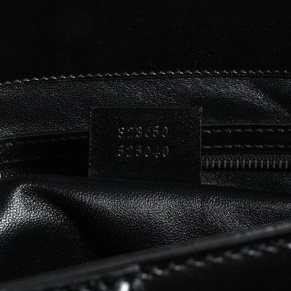 Gucci Calfskin Large Lady Buckle Top Handle Bag Black 7 of 7