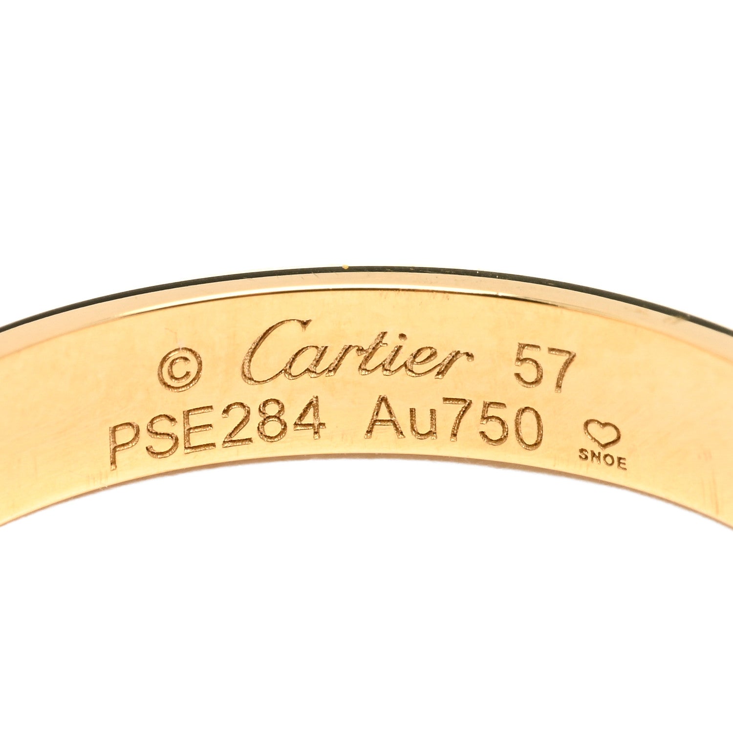 Cartier 18K Yellow Gold 3.5mm LOVE Wedding Band Ring 57 8 3 of 3