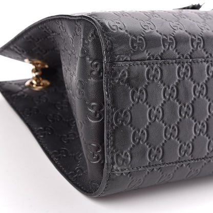 Gucci Guccissima Large Emily Chain Shoulder Bag Black 10 of 16