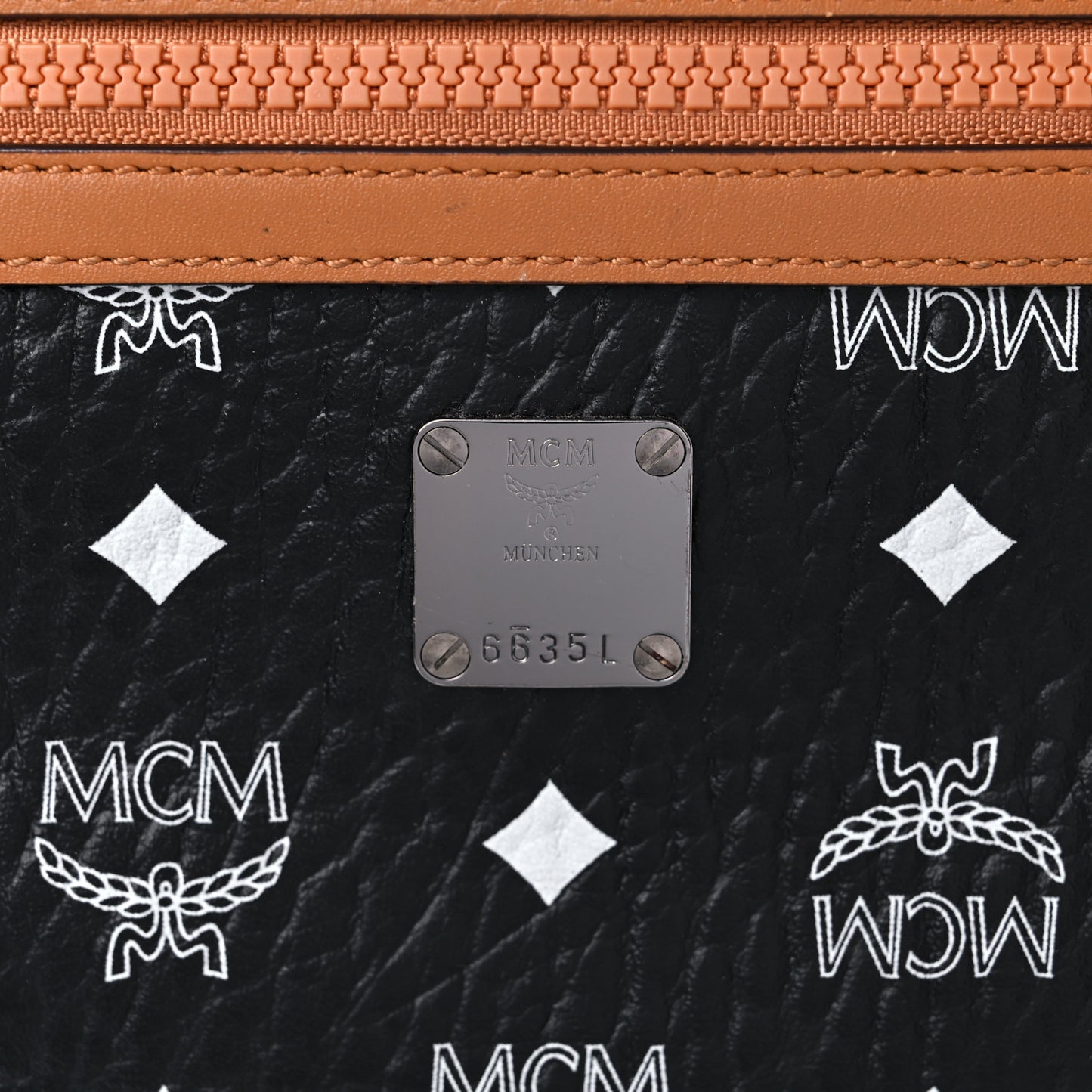 Visetos Camera Crossbody Bag Black Cognac