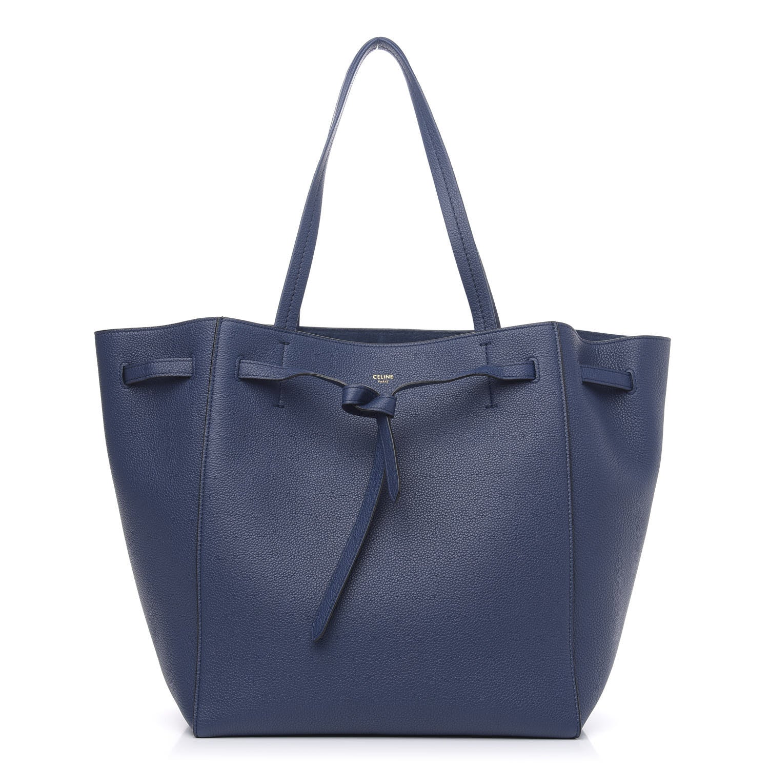 Celine Soft Grained Calfskin Small Belt Cabas Phantom Deep Blue 1 of 9