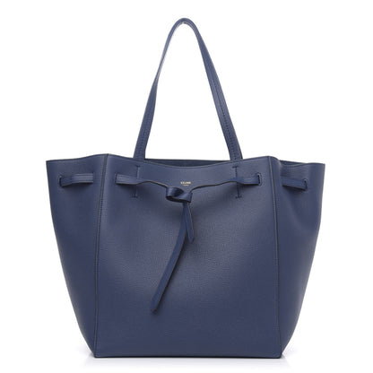 Celine Soft Grained Calfskin Small Belt Cabas Phantom Deep Blue 1 of 9