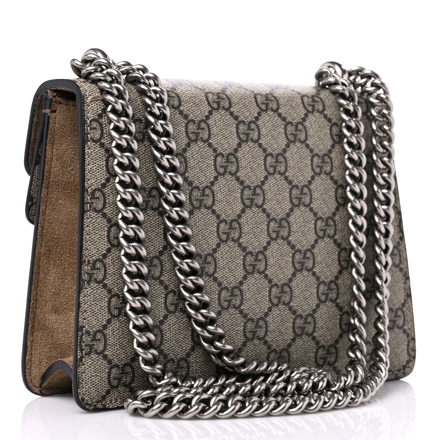 Gucci GG Supreme Monogram Mini Dionysus Shoulder Bag Taupe 3 of 9